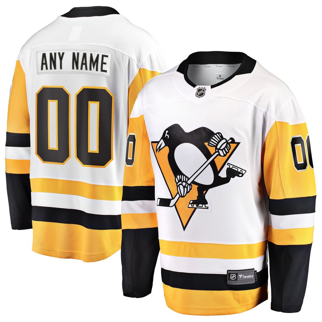 Pittsburgh Penguins Fanatics Home Breakaway Custom Jersey - Black