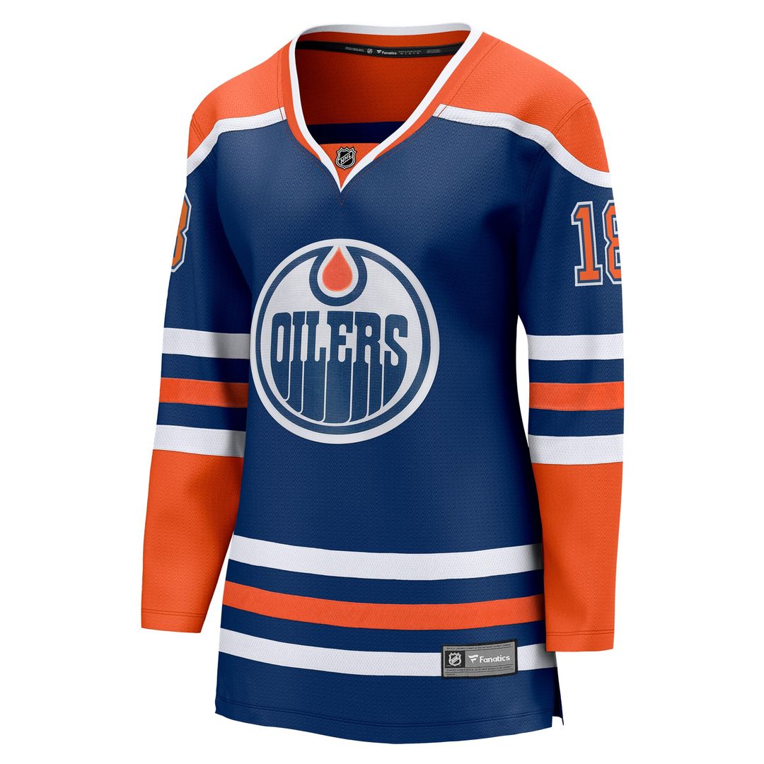 Zach Hyman Edmonton Oilers Fanatics Women's Home Breakaway Player Jersey - Royal
