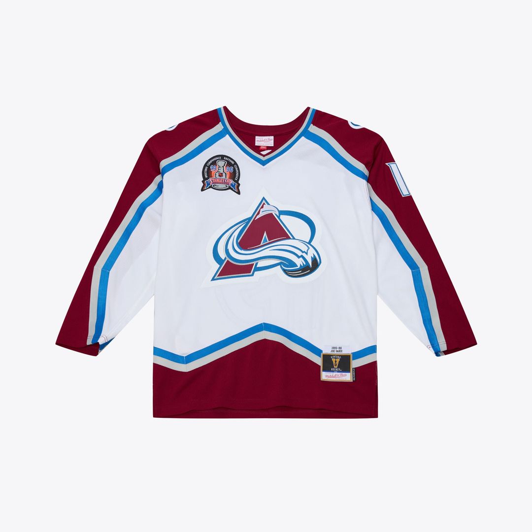 Joe Sakic Colorado Avalanche Mitchell & Ness 1995 Power Play Jersey - White