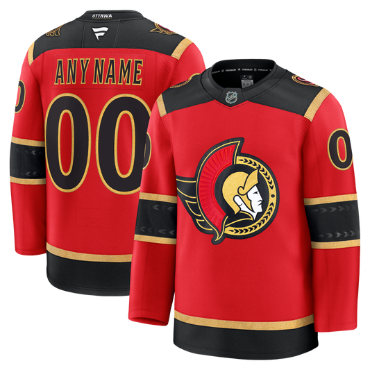 Ottawa Senators Fanatics Alternate Custom Premium Jersey - Red
