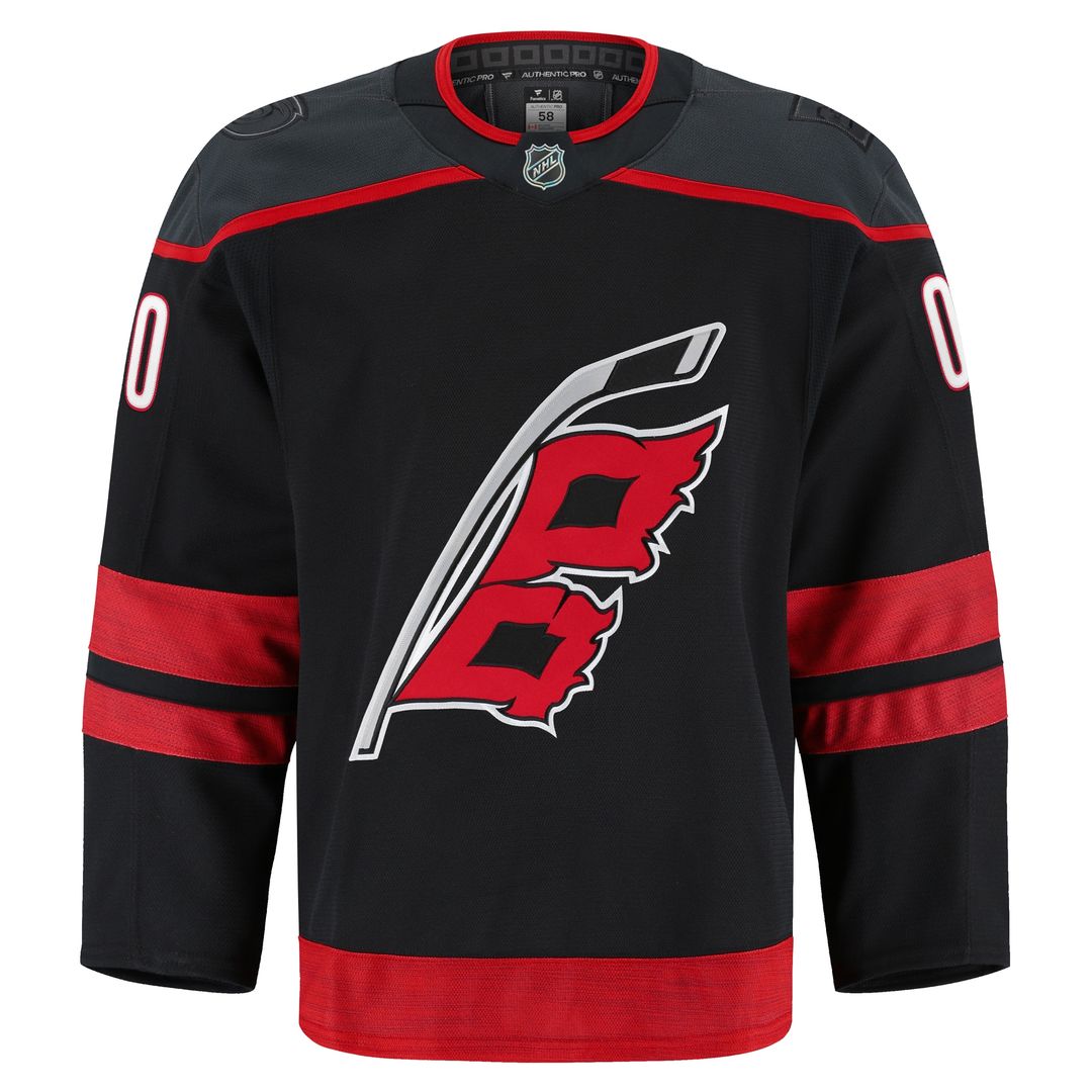 Carolina Hurricanes Fanatics Home Authentic Pro Custom Jersey - Black