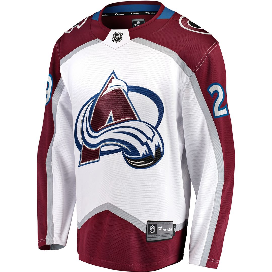 Nathan MacKinnon Colorado Avalanche Fanatics Breakaway Jersey - White