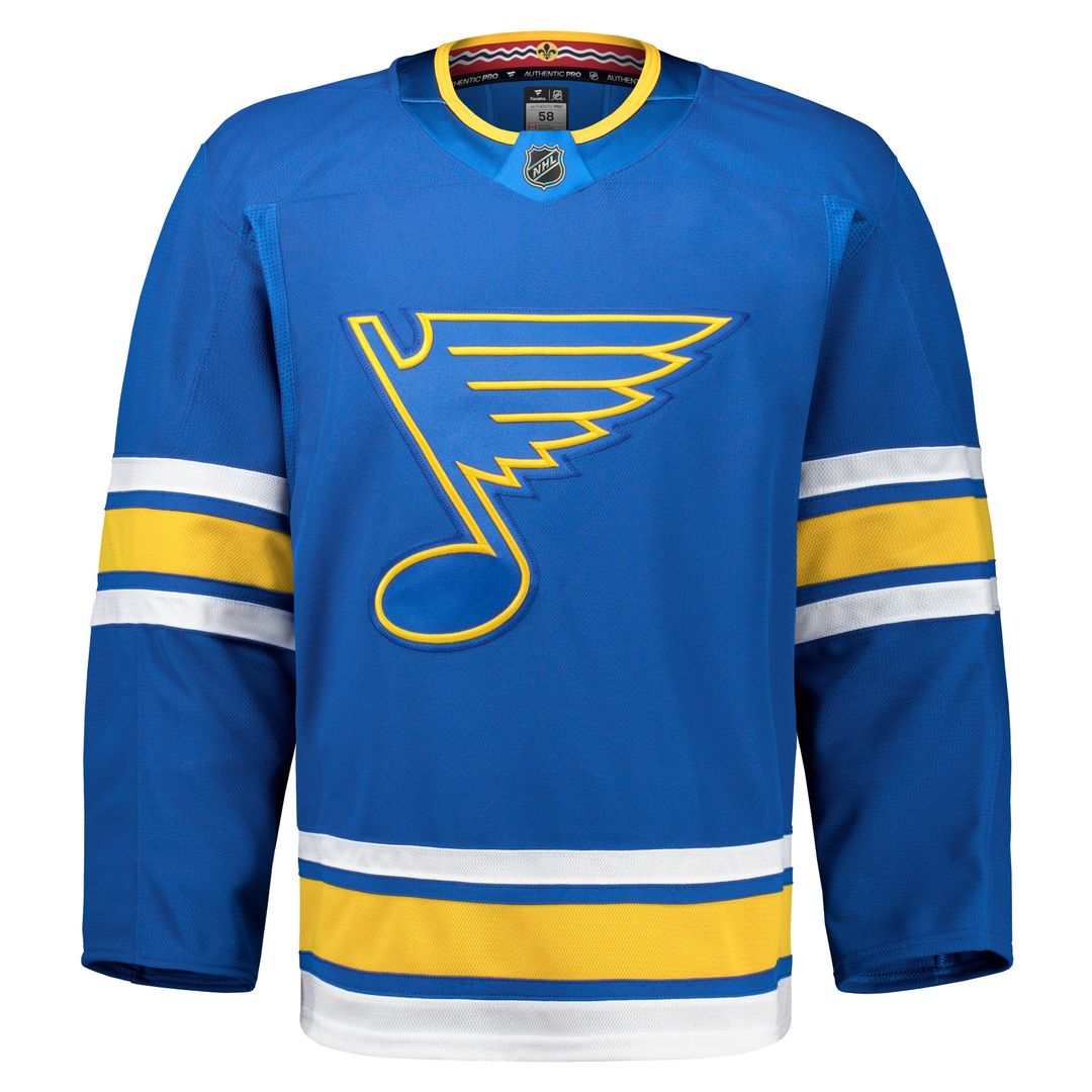 St. Louis Blues Fanatics Home Authentic Pro Jersey - Blue