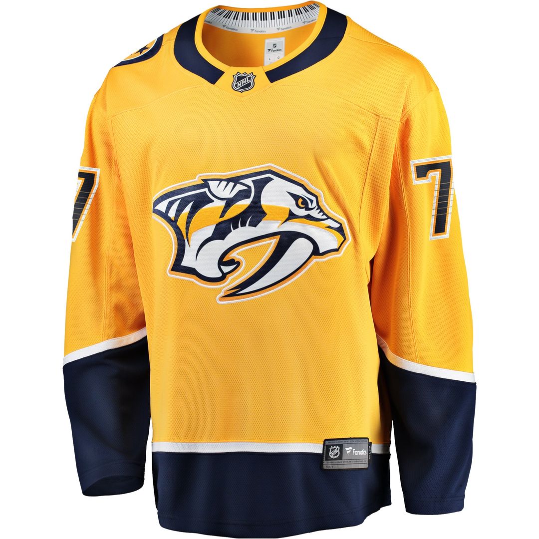 Luke Evangelista Nashville Predators Fanatics Premier Breakaway Player Jersey - Gold