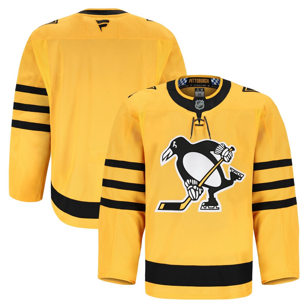 Pittsburgh Penguins Fanatics Alternate Authentic Pro Jersey - Gold