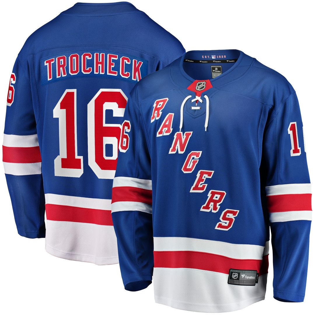 Vincent Trocheck New York Rangers Fanatics Home Breakaway Player Jersey - Blue