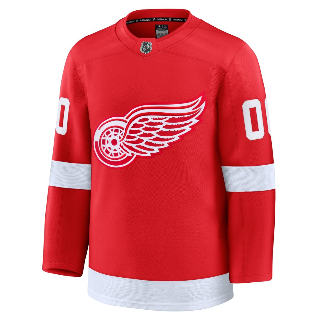 Detroit Red Wings Fanatics Home Premium Custom Jersey - Red