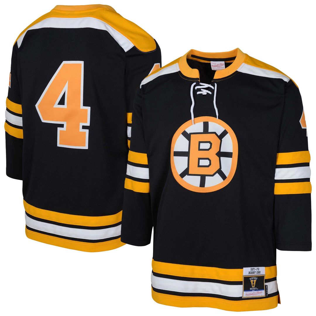 Bobby Orr Boston Bruins Mitchell & Ness Youth Power Play Player Jersey - Black