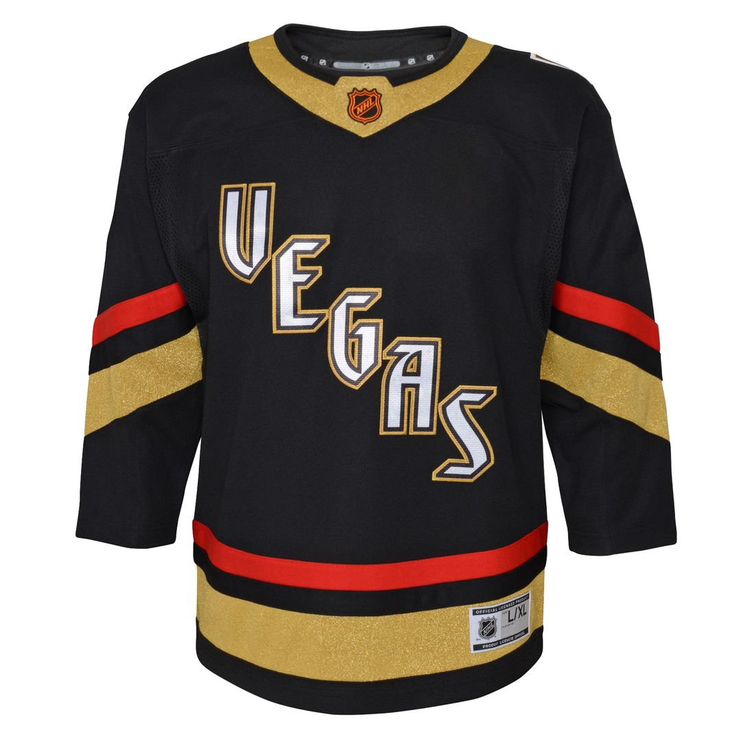 Vegas Golden Knights Youth Special Edition 2.0 Premier Blank Jersey - Black
