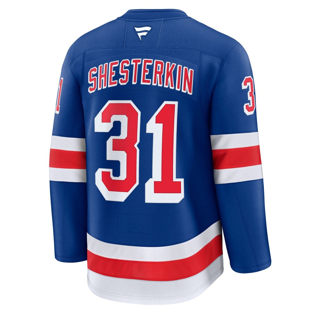 Igor Shesterkin New York Rangers Fanatics Home Premium Jersey - Blue