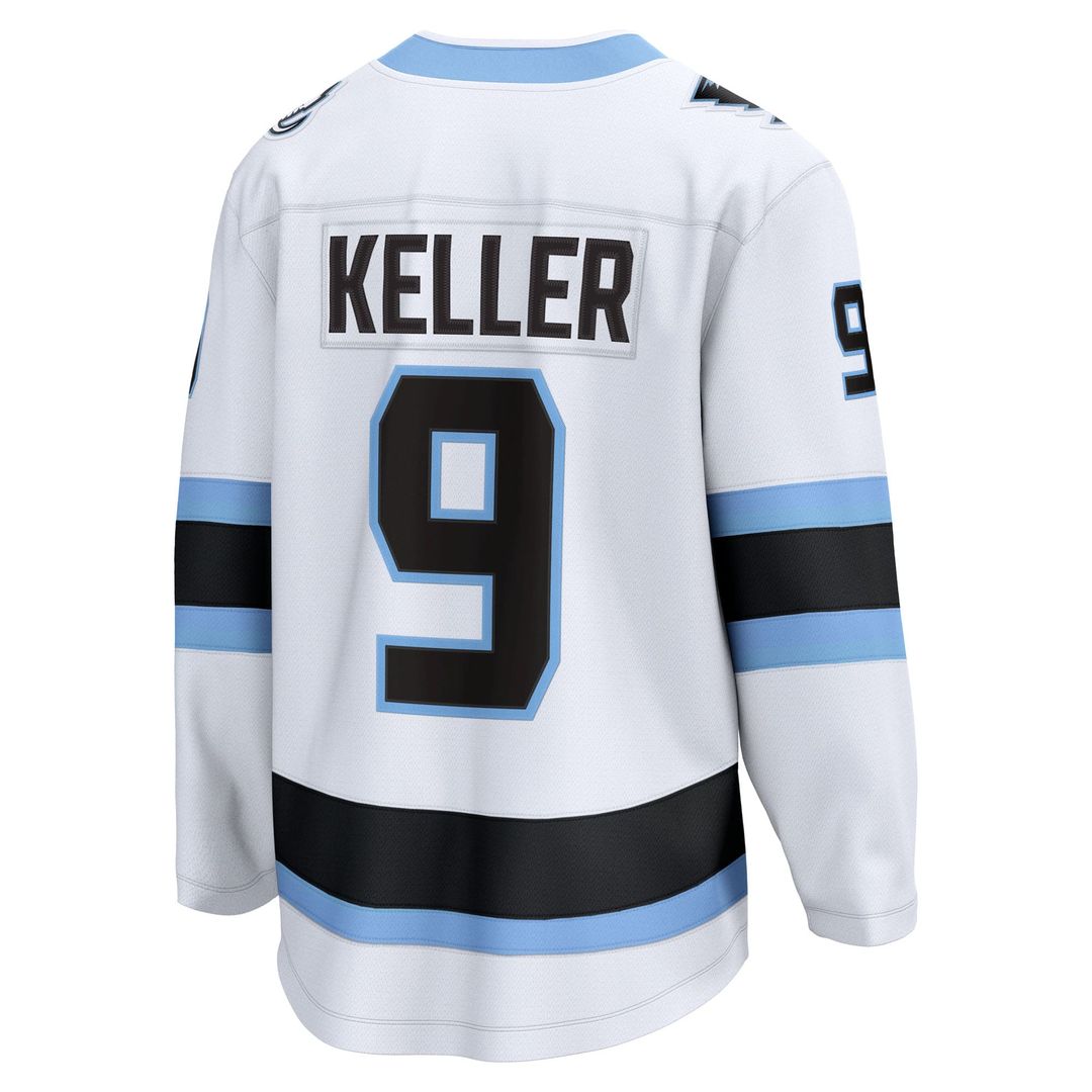 Clayton Keller Utah Mammoth Fanatics Away Breakaway Player Jersey - White