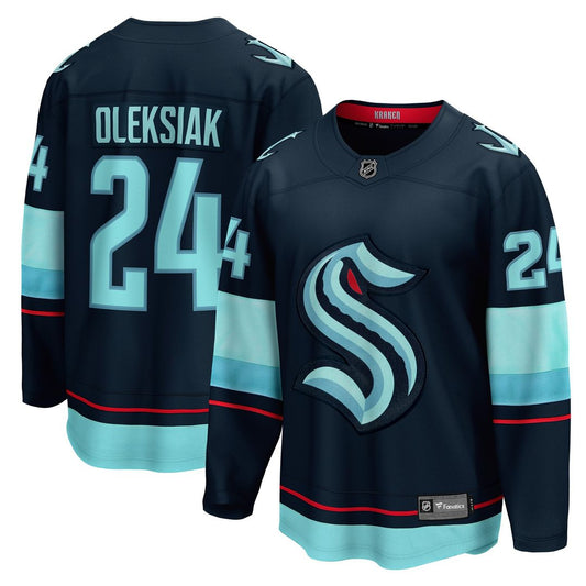 Jamie Oleksiak Seattle Kraken Fanatics Home Breakaway Player Jersey - Deep Sea Blue