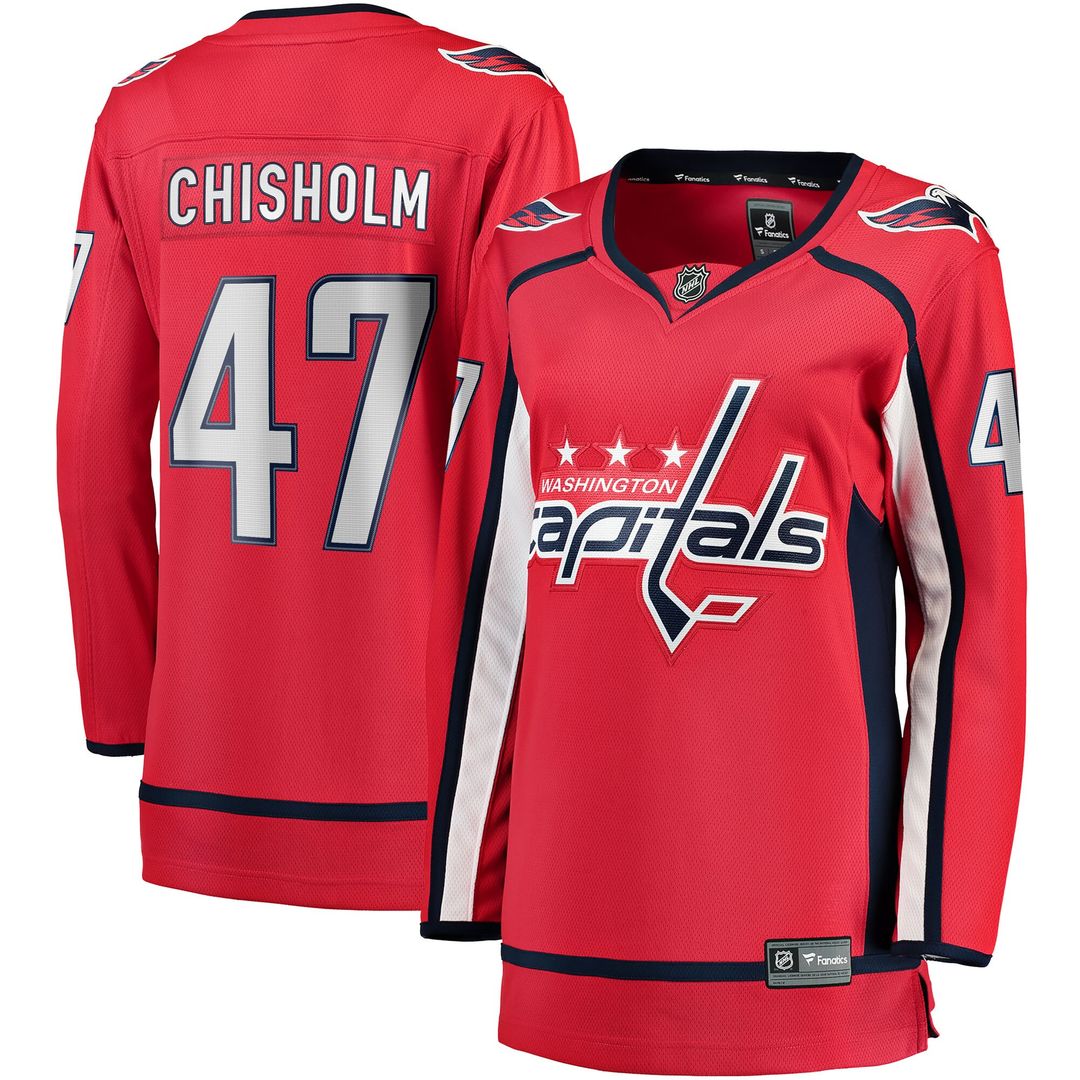 Declan Chisholm Washington Capitals Fanatics Women's Home Breakaway Jersey - Red