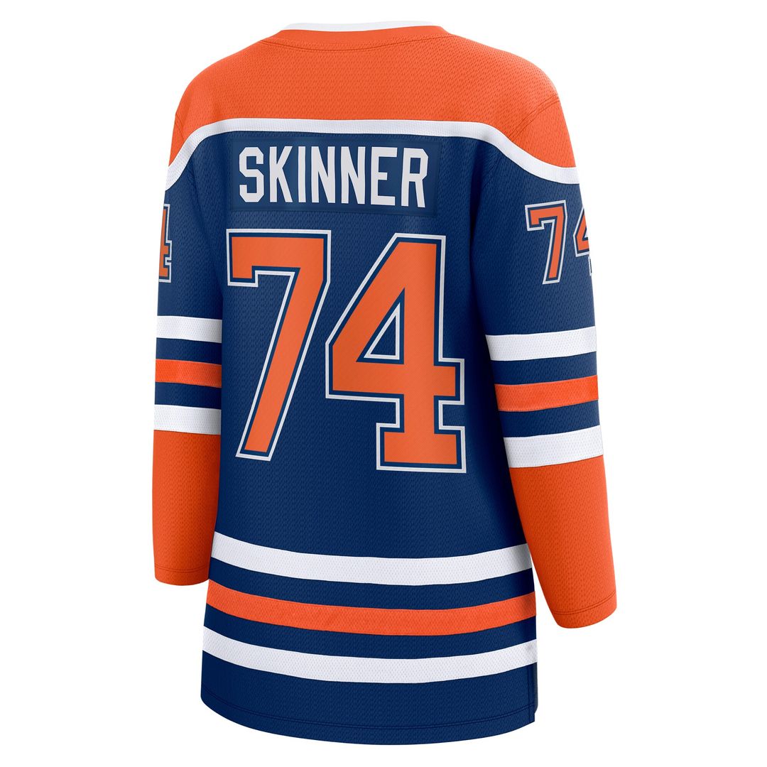 Stuart Skinner Edmonton Oilers Fanatics Women's Home Breakaway Player Jersey - Royal