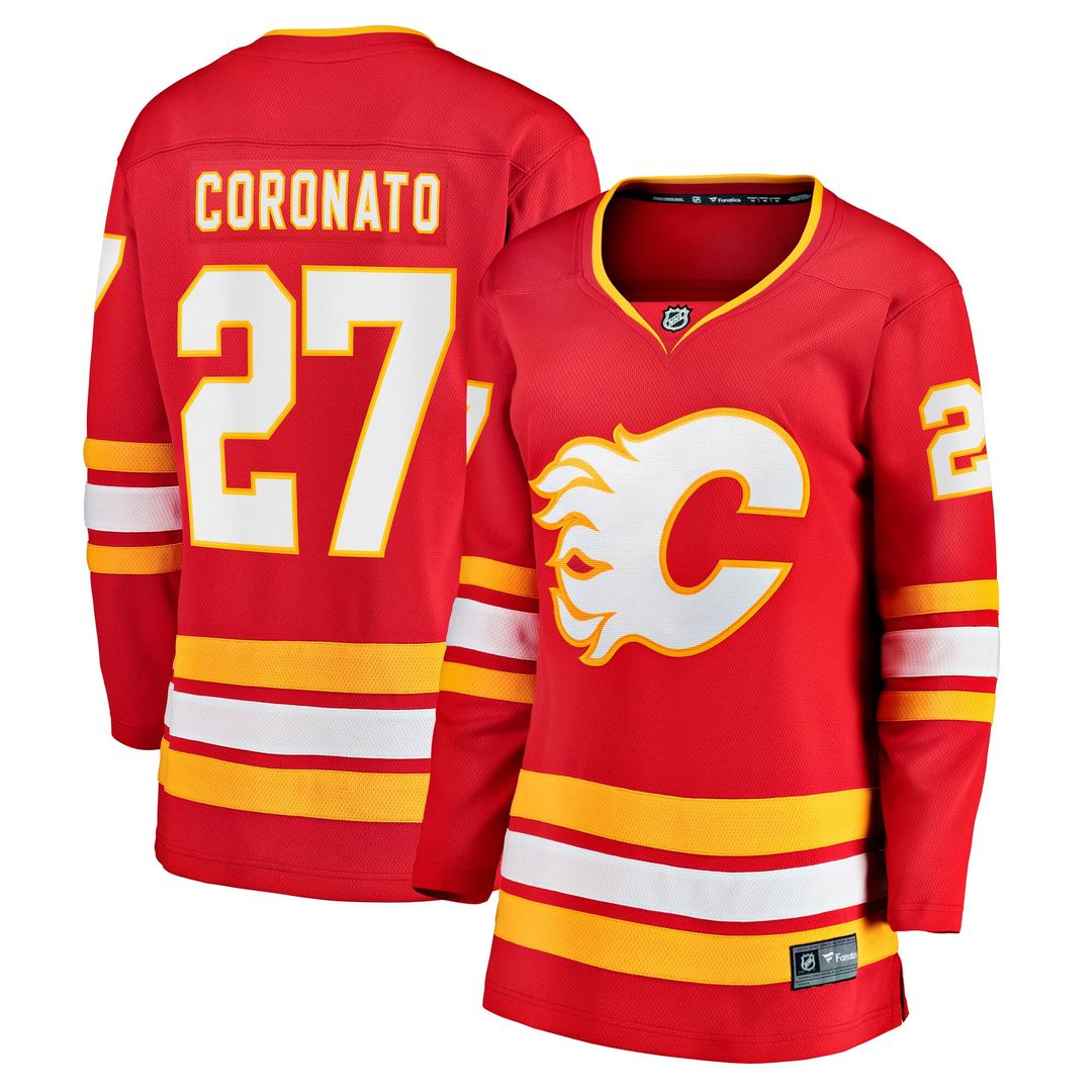 Matt Coronato Calgary Flames Fanatics Women's Home Breakaway Jersey - Red