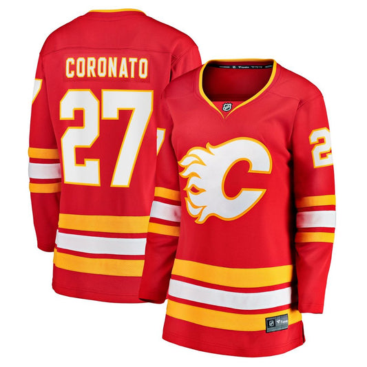 Matt Coronato Calgary Flames Fanatics Women's Home Breakaway Jersey - Red