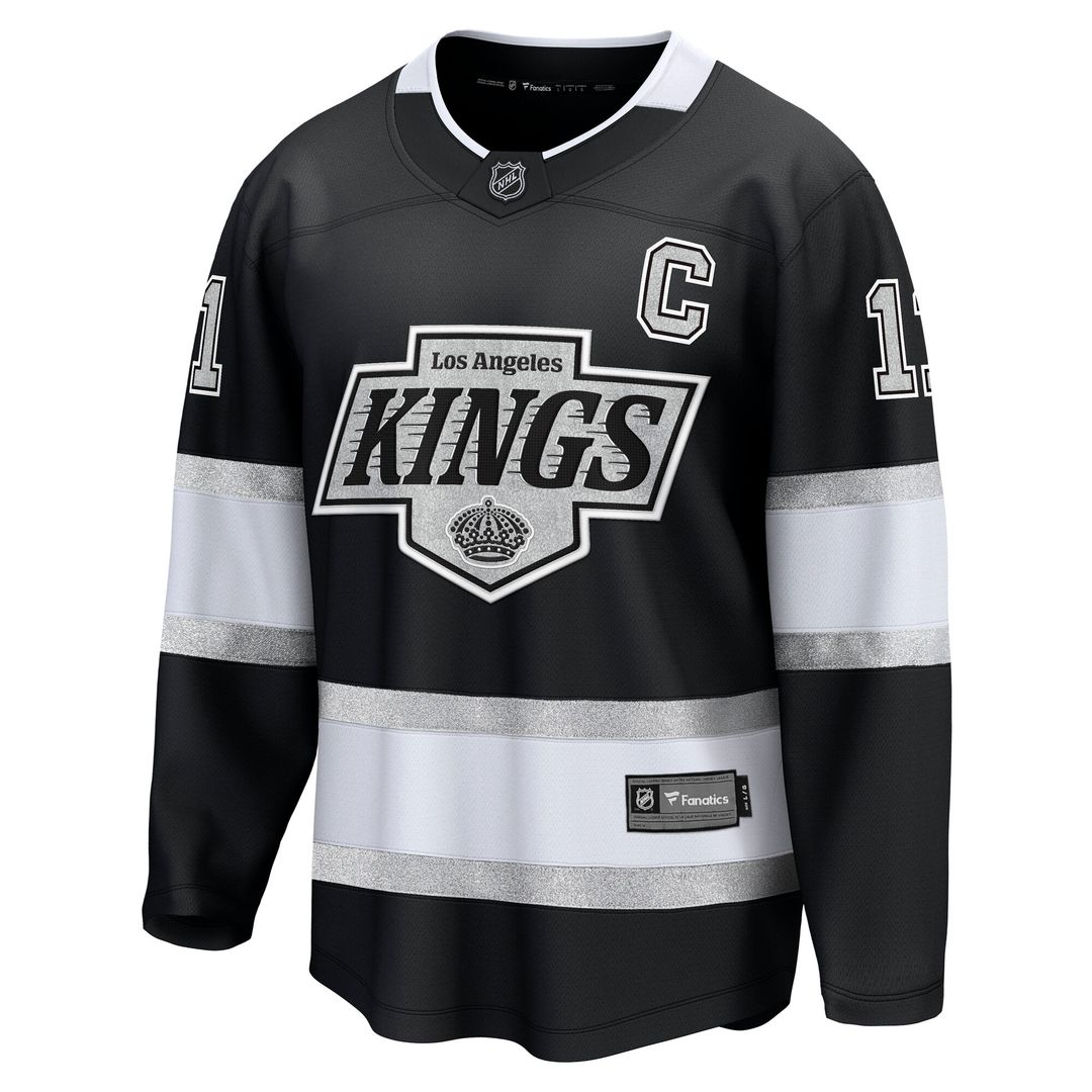 Anze Kopitar Los Angeles Kings Fanatics Home Premier Breakaway Player Jersey - Black