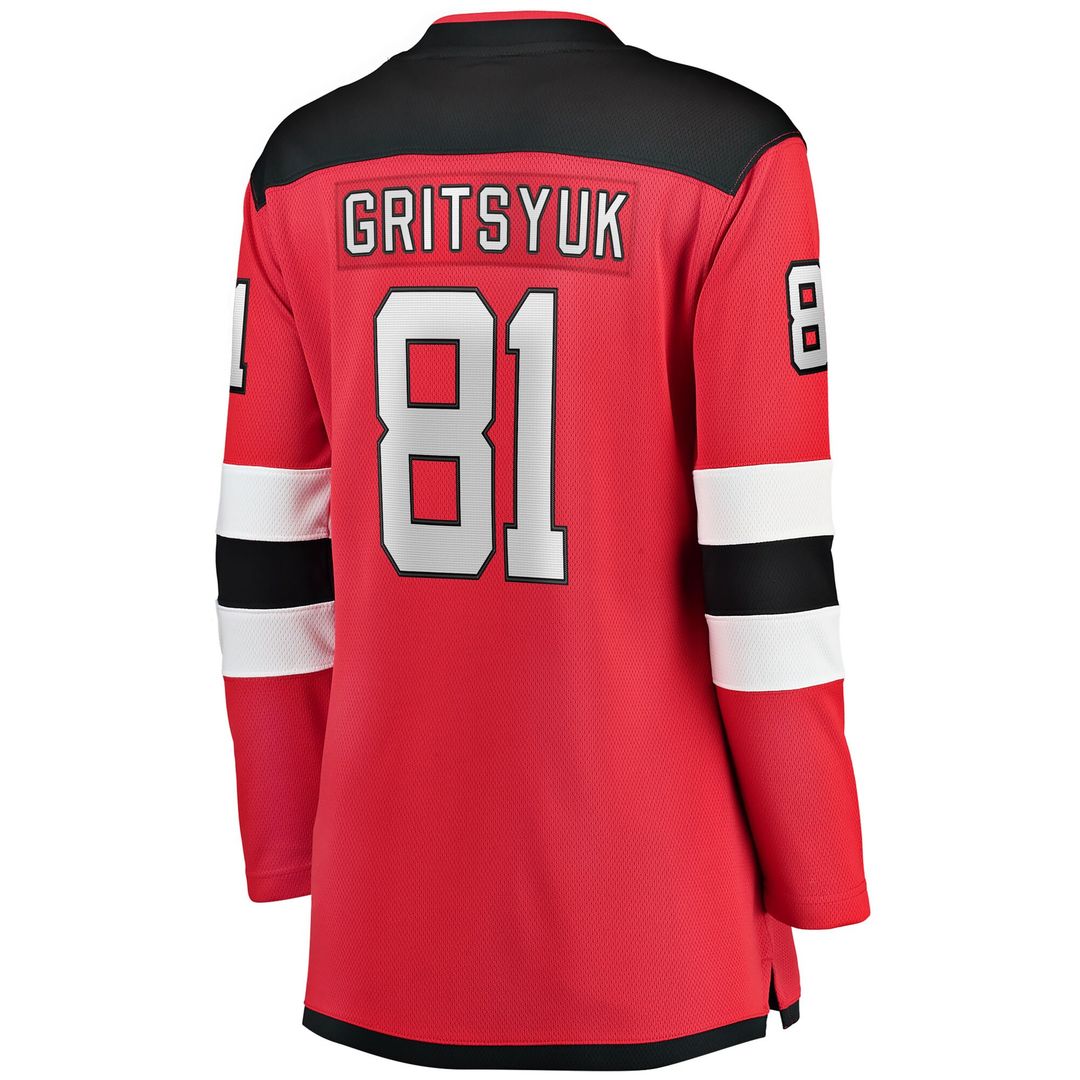 Arseny Gritsyuk New Jersey Devils Fanatics Women's Home Breakaway Jersey - Red