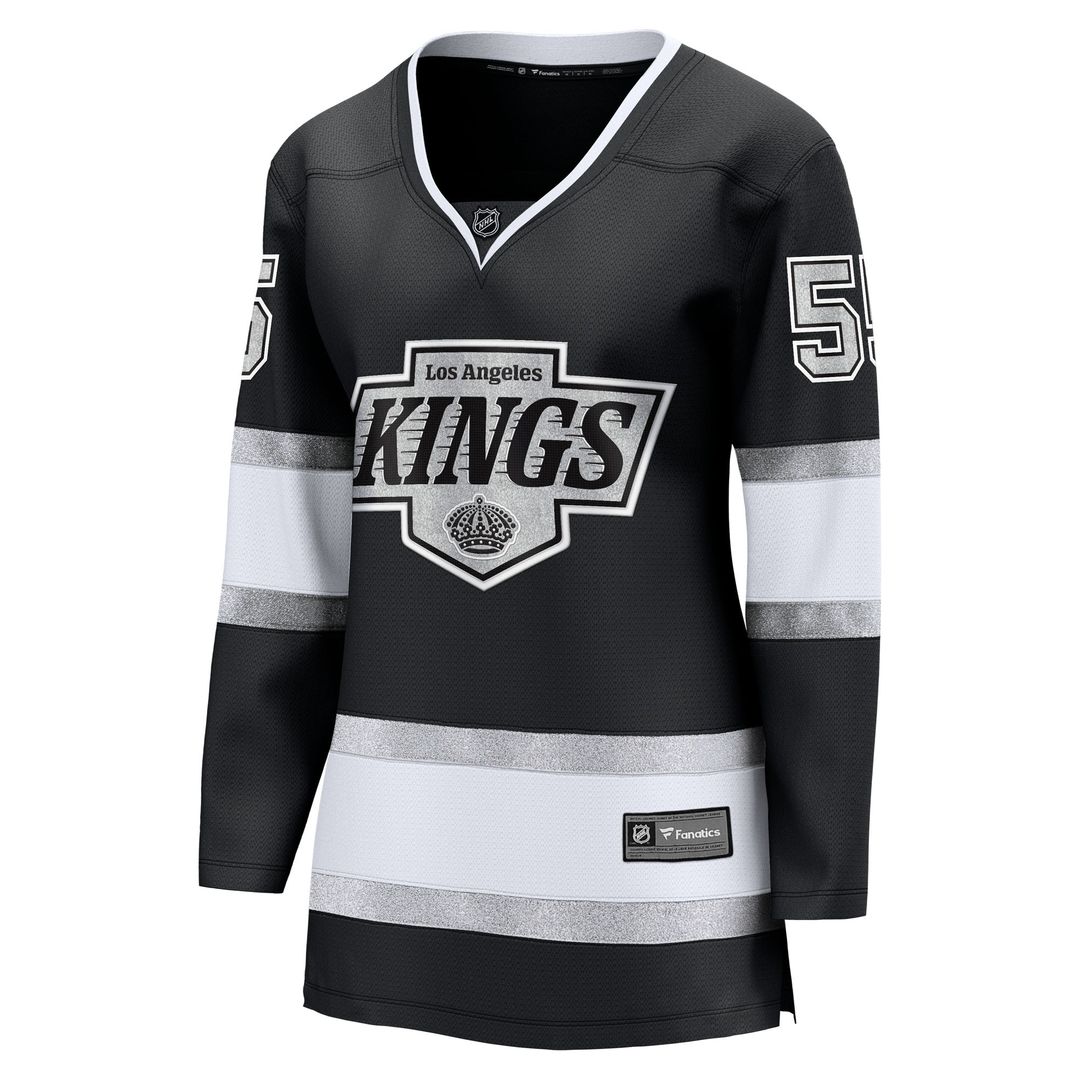 Quinton Byfield Los Angeles Kings Fanatics Women's Home Breakaway Jersey - Black