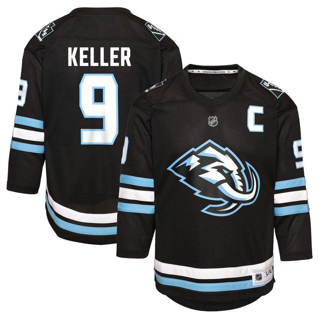Clayton Keller Utah Mammoth Youth Home Player Replica Jersey - Black