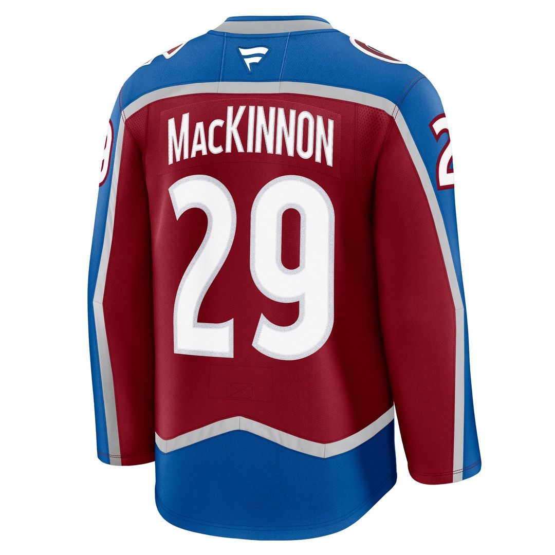 Nathan MacKinnon Colorado Avalanche Fanatics Away Premium Jersey - White