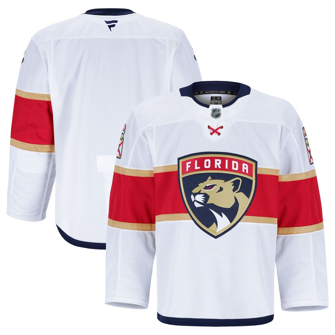 Florida Panthers Fanatics Away Authentic Pro Jersey - White
