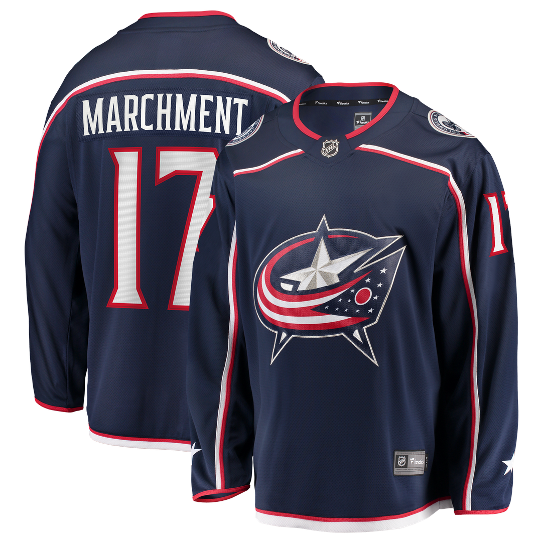 Mason Marchment Columbus Blue Jackets Fanatics Home Premier Breakaway Player Jersey - Navy