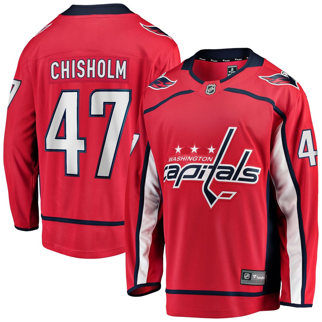 Declan Chisholm Washington Capitals Fanatics Home Breakaway Jersey - Red