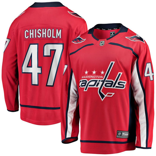 Declan Chisholm Washington Capitals Fanatics Home Breakaway Jersey - Red