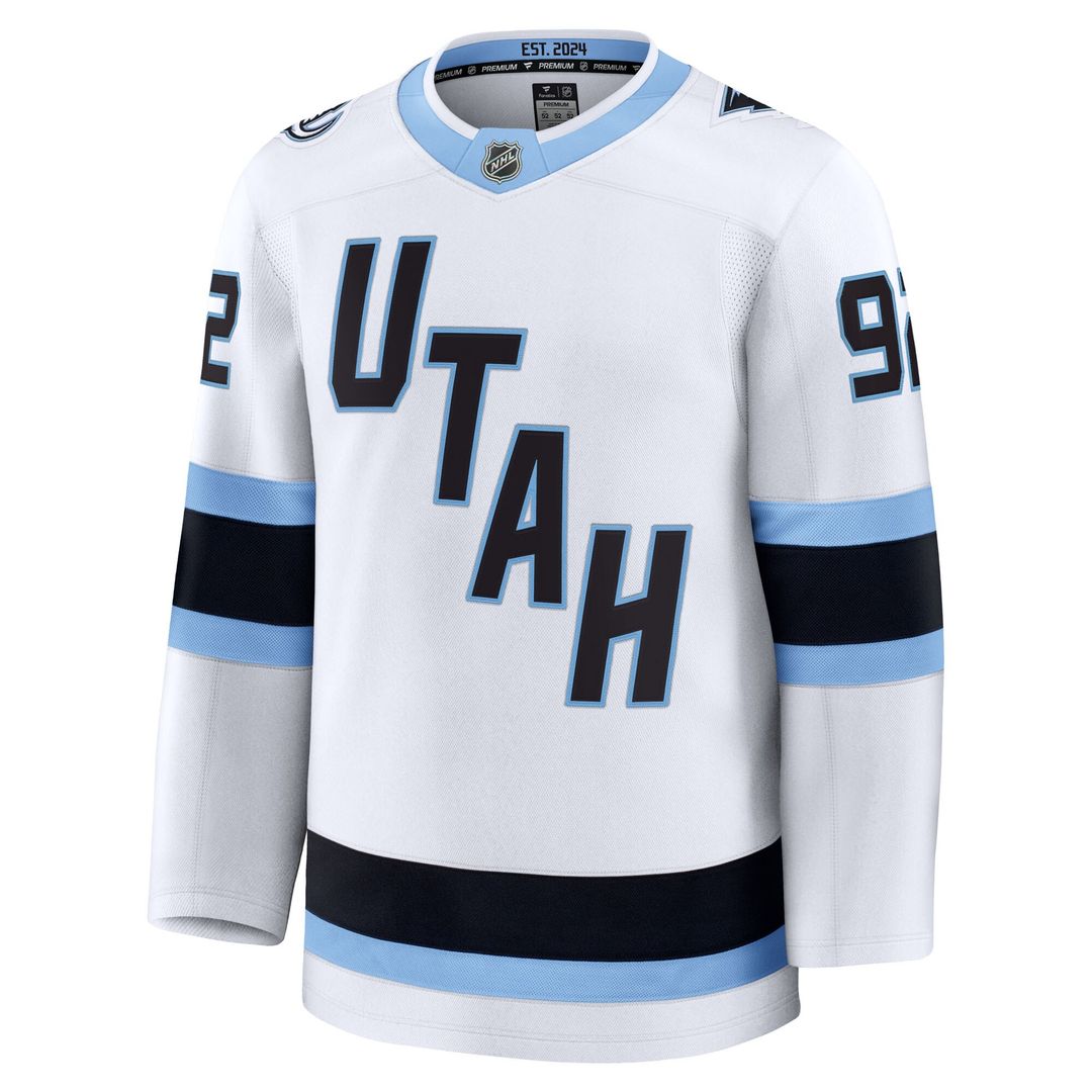 Logan Cooley Utah Mammoth Fanatics Away Premium Player Jersey - White