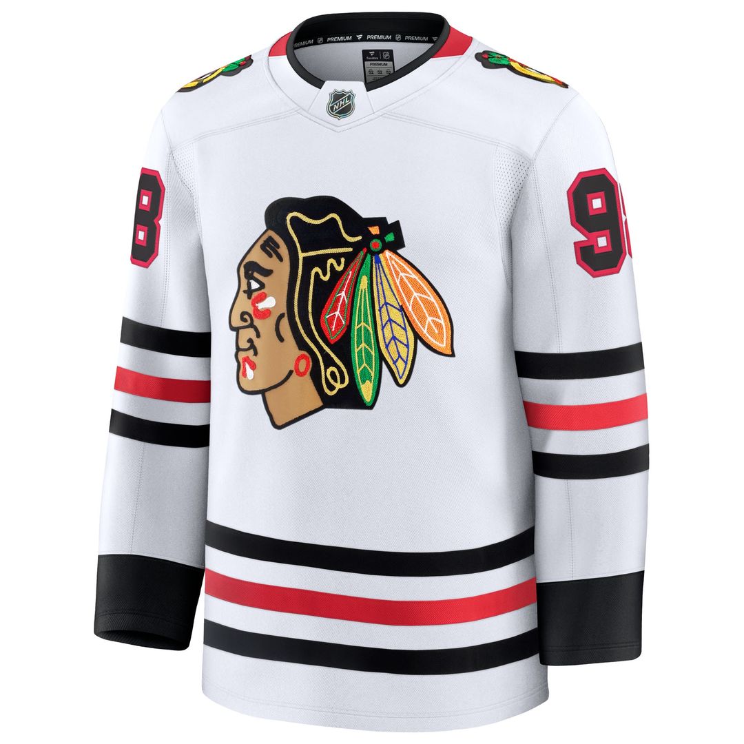 Connor Bedard Chicago Blackhawks Fanatics Home Premium Jersey - Red