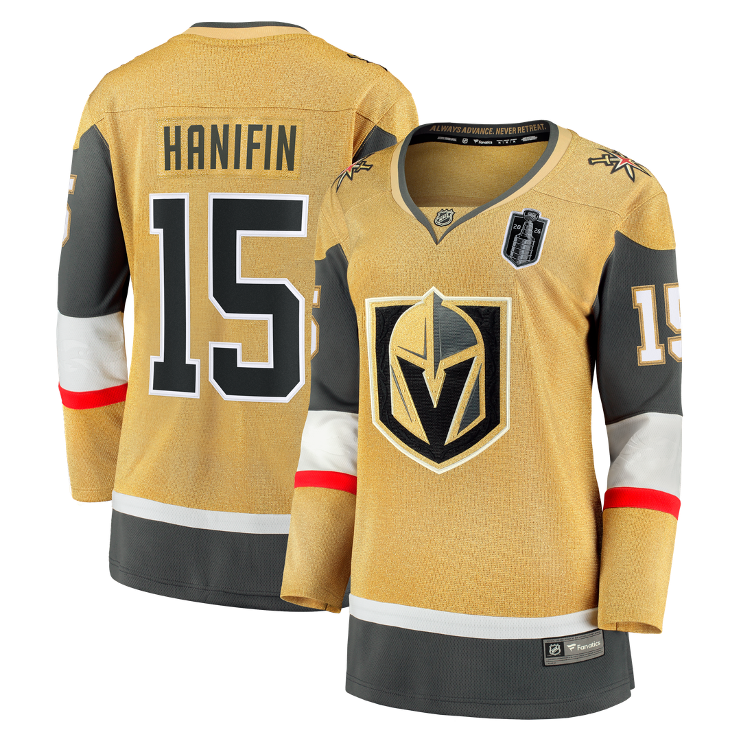 Noah Hanifin Vegas Golden Knights Fanatics Women's 2026 Stanley Cup Final Breakaway Jersey - Gold