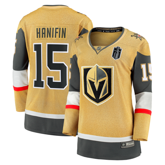 Noah Hanifin Vegas Golden Knights Fanatics Women's 2026 Stanley Cup Final Breakaway Jersey - Gold