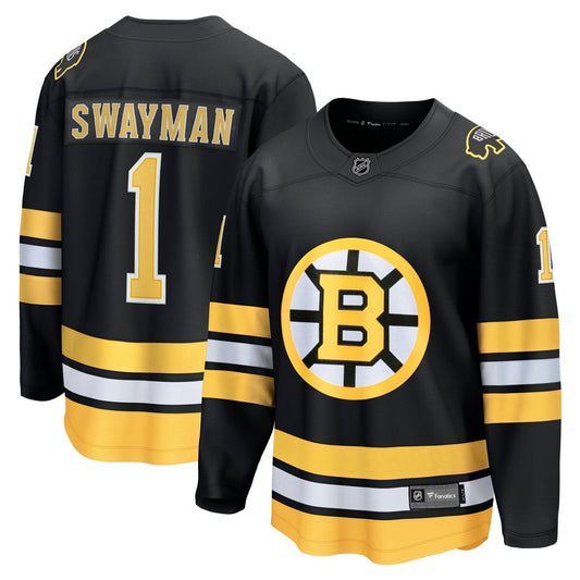 Jeremy Swayman Boston Bruins Fanatics Home Breakaway Player Jersey - Black