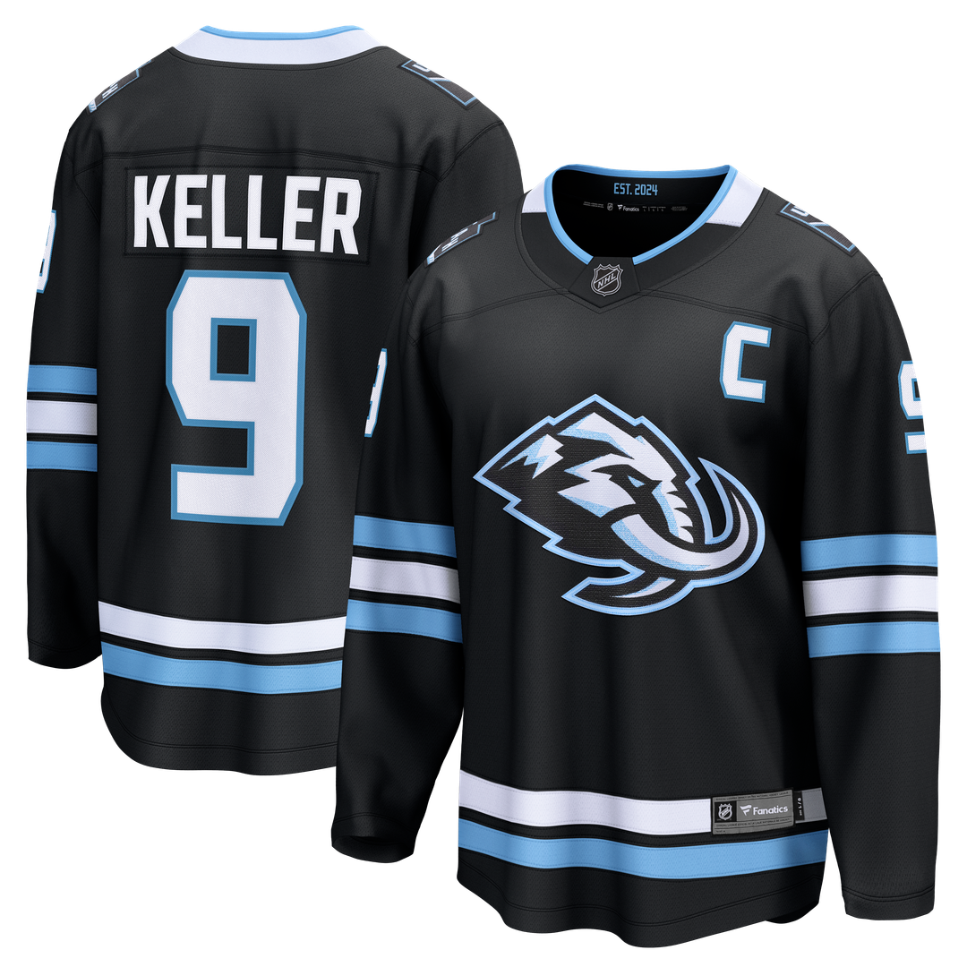 Clayton Keller Utah Mammoth Fanatics Home Breakaway Jersey - Black