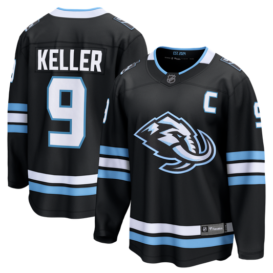 Clayton Keller Utah Mammoth Fanatics Home Breakaway Jersey - Black