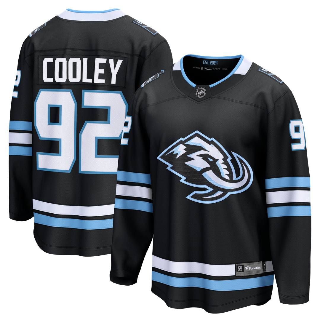 Logan Cooley Utah Mammoth Fanatics Home Breakaway Jersey - Black