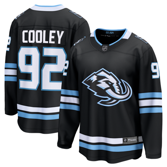 Logan Cooley Utah Mammoth Fanatics Home Breakaway Jersey - Black