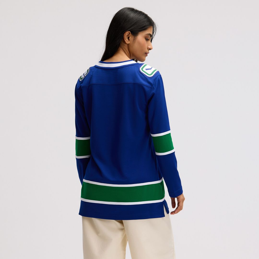 Vancouver Canucks Fanatics Women's Premier Breakaway Jersey - Blue