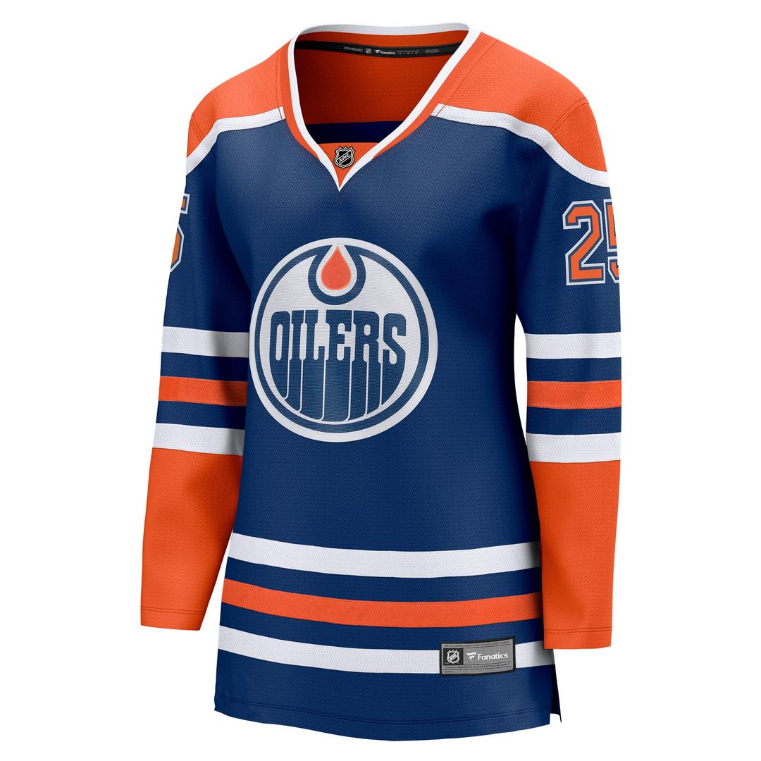 Darnell Nurse Edmonton Oilers Fanatics Women's Home Breakaway Player Jersey - Royal