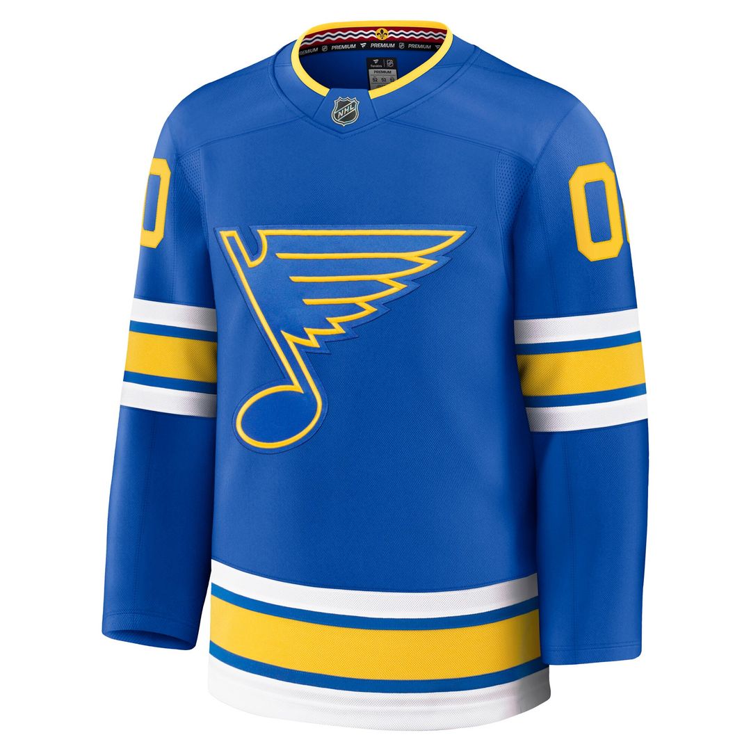 St. Louis Blues Fanatics Home Premium Custom Jersey - Blue