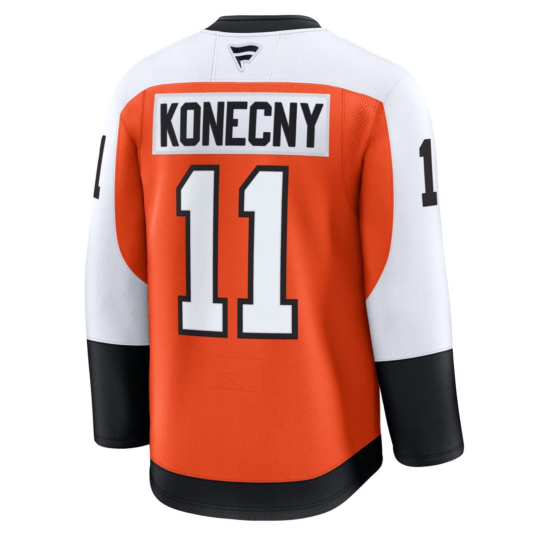 Travis Konecny Philadelphia Flyers Fanatics Home Premium Jersey - Burnt Orange