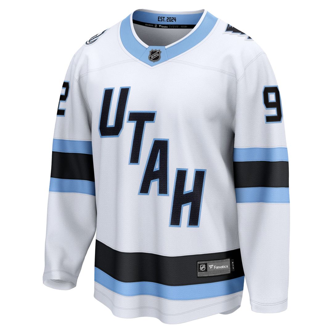Logan Cooley Utah Mammoth Fanatics Away Breakaway Player Jersey - White