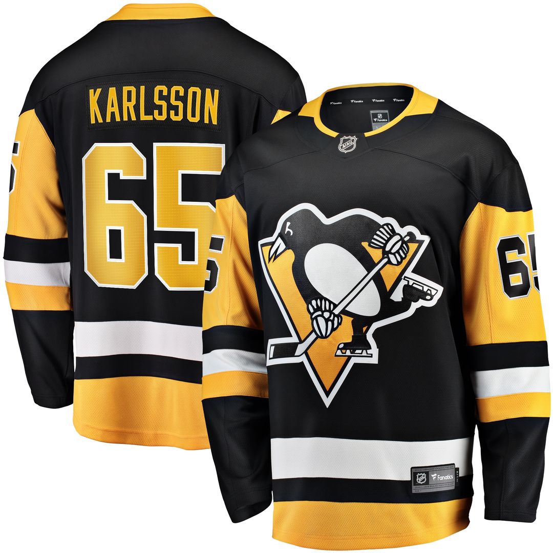 Erik Karlsson Pittsburgh Penguins Fanatics Home Breakaway Jersey - Black