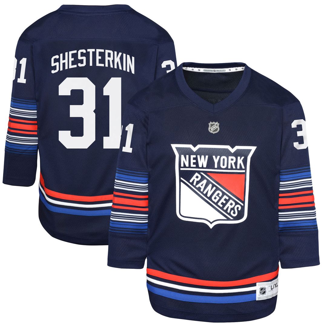 Igor Shesterkin New York Rangers Youth Alternate Player Replica Jersey - Navy
