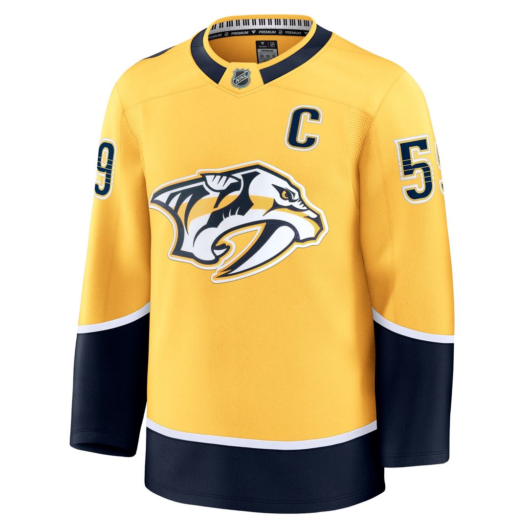 Roman Josi Nashville Predators Fanatics Home Premium Jersey - Yellow