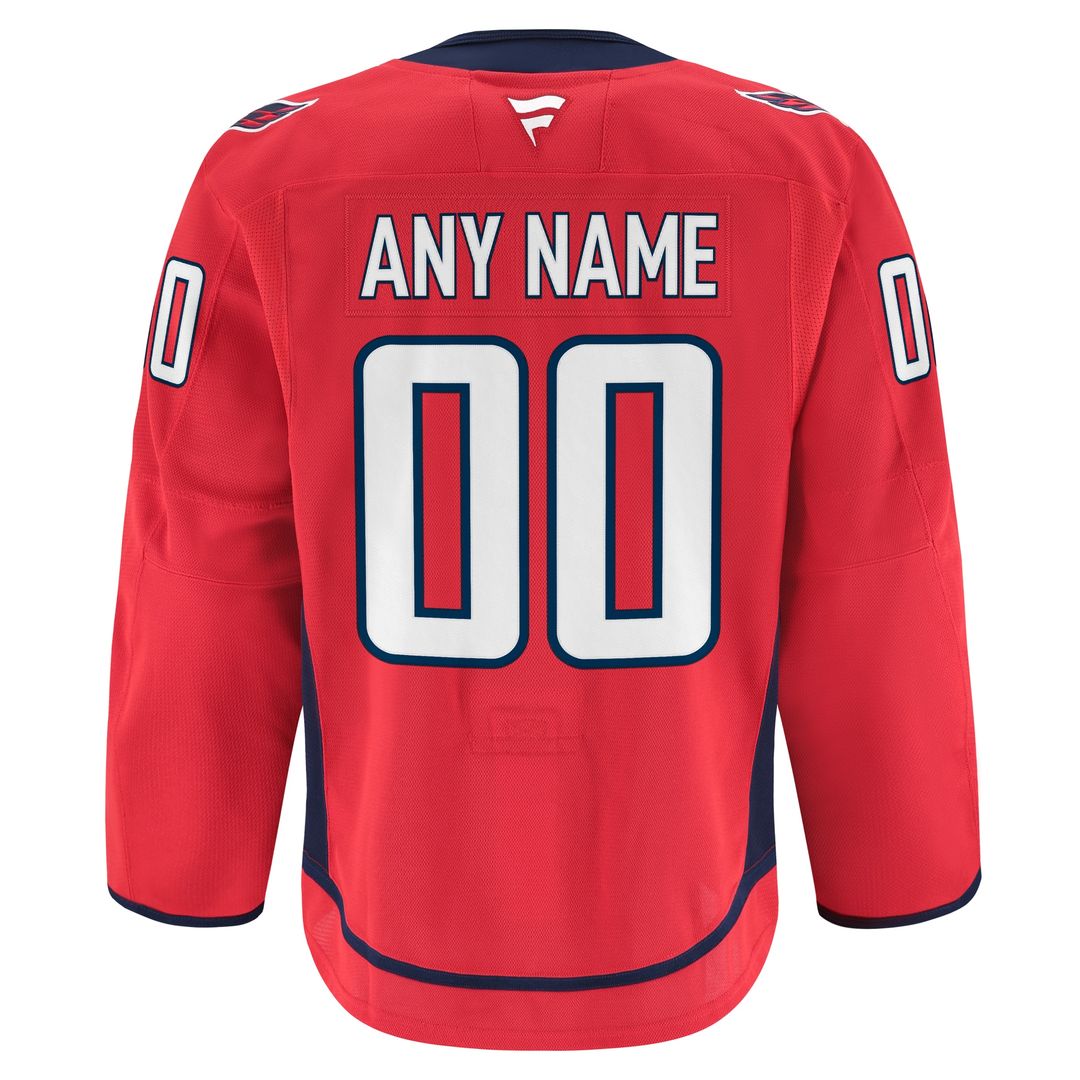 Washington Capitals Fanatics Home Authentic Pro Custom Jersey - Red