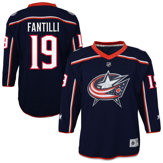 Adam Fantilli Columbus Blue Jackets Outerstuff Youth Alternate Player Replica Jersey - Blue