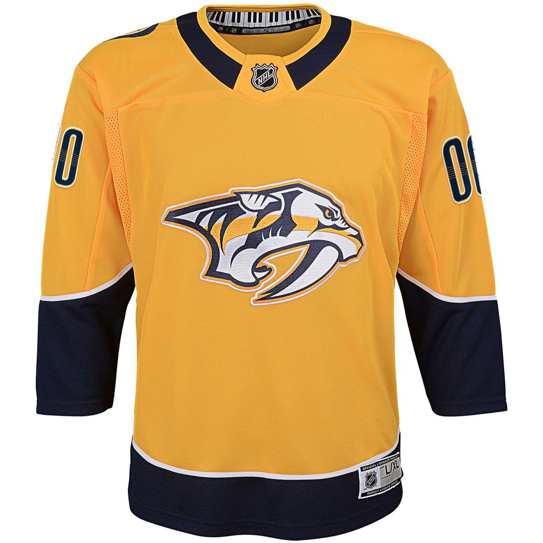 Nashville Predators Youth Home Premier Custom Jersey - Yellow