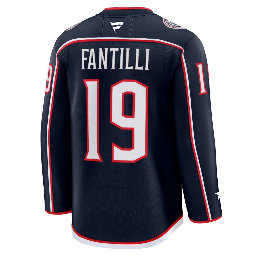 Adam Fantilli Columbus Blue Jackets Fanatics Home Premium Jersey - Navy